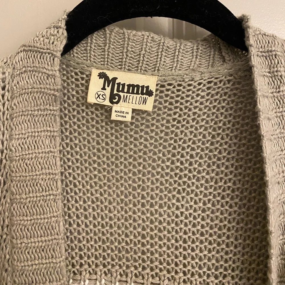 RARE Show Me Your Mumu Easy Ojai Bull Cardigan Sweater Size XS - Picture 7 of 9